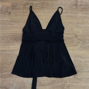 Free People Black Bustier Camisole Top